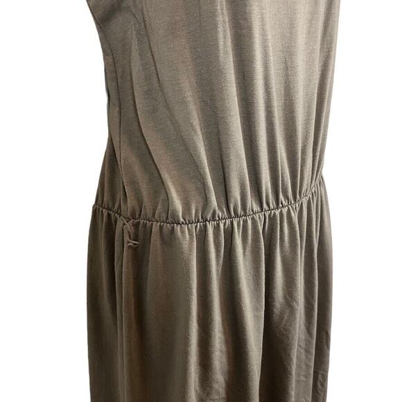 Ann Taylor Loft Taupe Brown Sleeveless Blouson Knit Casual Dress sz Medium M - Picture 3 of 16